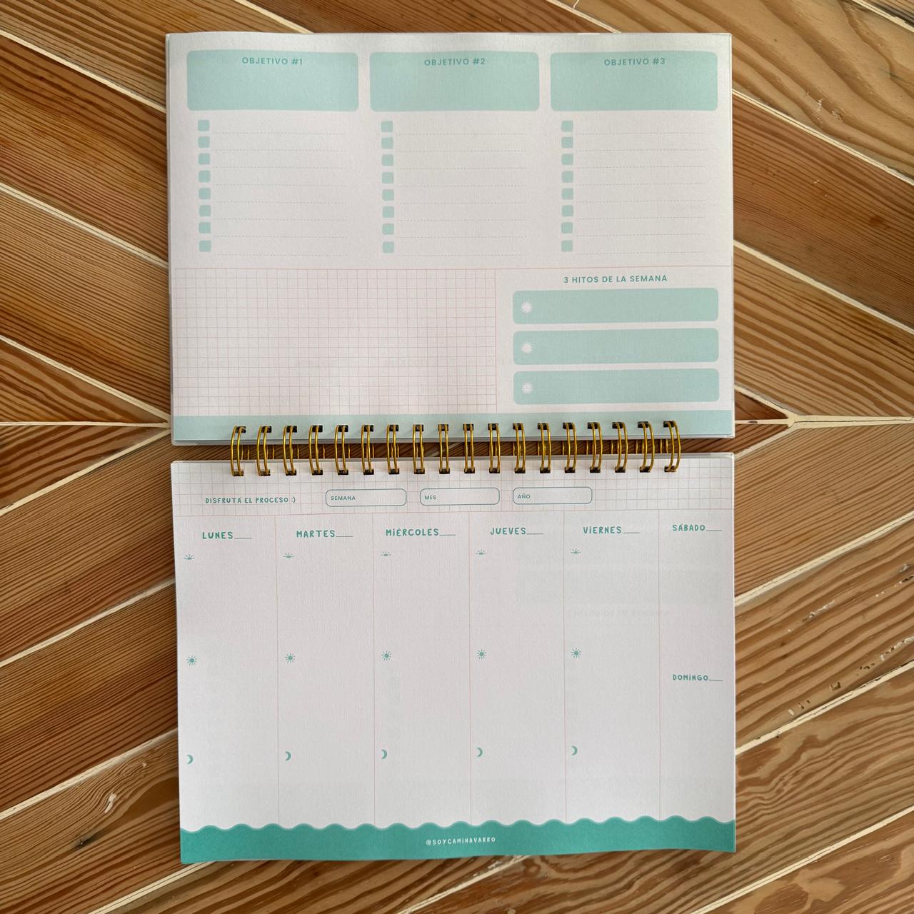 PLANNER SEMANAL PERPETUO MINIMALISTA - Imagen 2