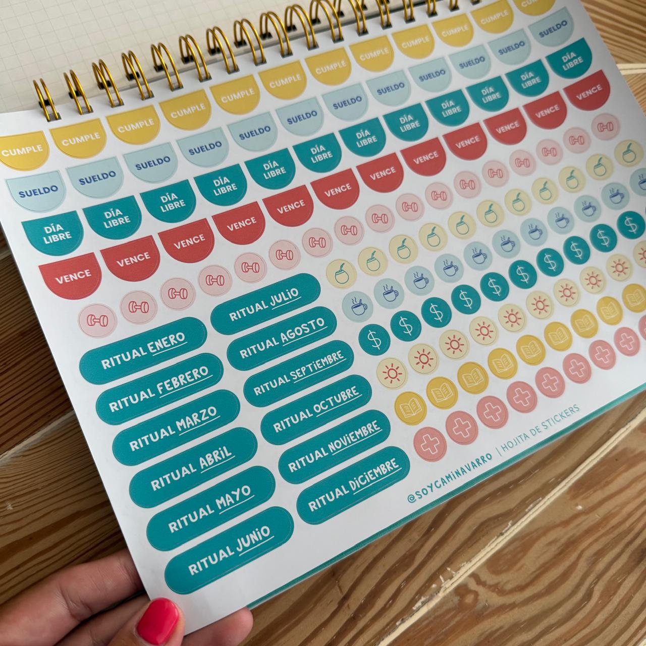 PLANNER SEMANAL PERPETUO MINIMALISTA - Imagen 3